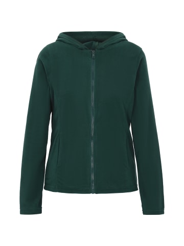 myMo Fleecejacke in Dunkelgrün