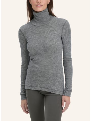 Hessnatur Rollkragen-Shirt in anthrazit