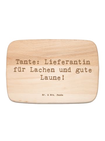Mr. & Mrs. Panda Frühstücksbrettchen Holz Spruch Tante Lieferant... in Transparent