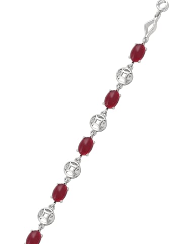 gaya Women Bracelet in Silver Red