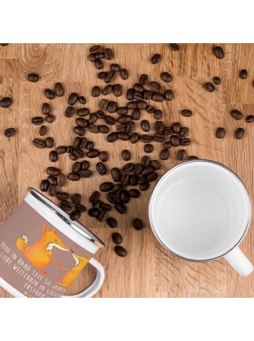 Mr. & Mrs. Panda becher emaille 50. Hochzeitstag Goldene Hochzei... in Braun Pastell