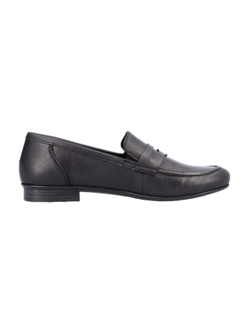 rieker Mokassin Slipper in Schwarz