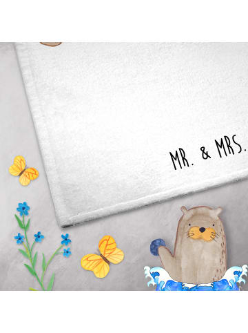 Mr. & Mrs. Panda Handtuch Hund Dogge ohne Spruch in Weiß