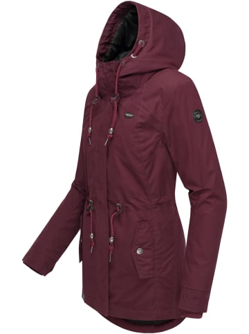 ragwear Winterjacke Monadis Black Label in Wine Red22