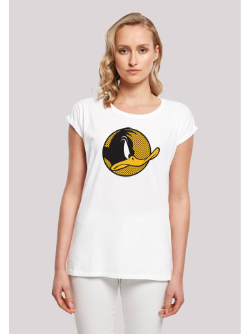 F4NT4STIC T-Shirt Looney Tunes Daffy Duck Dotted Cartoon in weiß