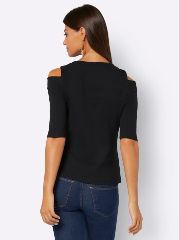 creation L 3/4-Arm-Shirt in schwarz