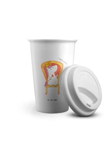 Mr. & Mrs. Panda To Go Becher Einhorn Prinzessin ohne Spruch in Weiß