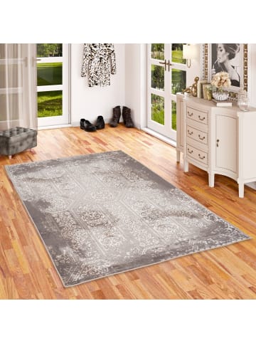 Pergamon Teppich Tawira Vintage Klassik in silber