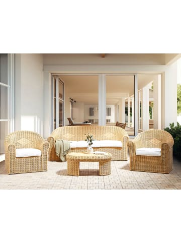 Beliani 4-tlg Sitzgruppe LIVADEIA in /Weiß