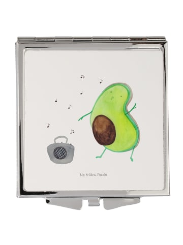 Mr. & Mrs. Panda Reisespiegel Avocado Tanzen ohne Spruch in Weiß