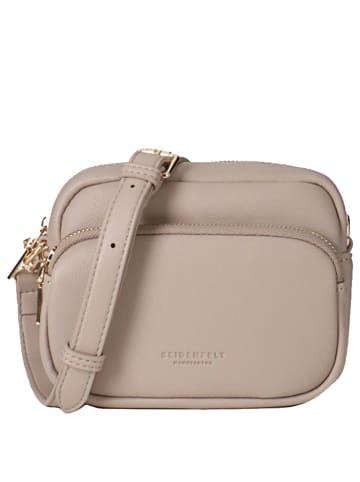 Seidenfelt Heby - Schultertasche 18 cm in light taupe