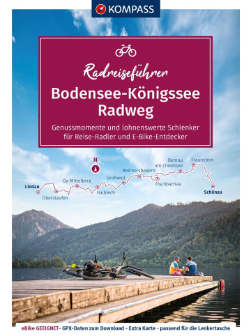 Kompass-Karten KOMPASS Radreiseführer Bodensee-Königssee Radweg | Von Lindau ins...