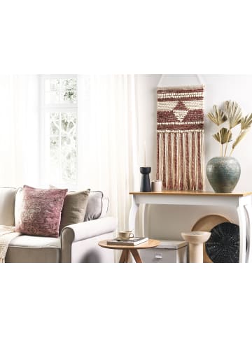 Beliani Wandbehang SAIF in Rot/Beige - (W) 43 x (H) 90 x (L) 1 cm