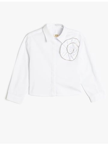 KOTON SHIRTS LS in Weiß