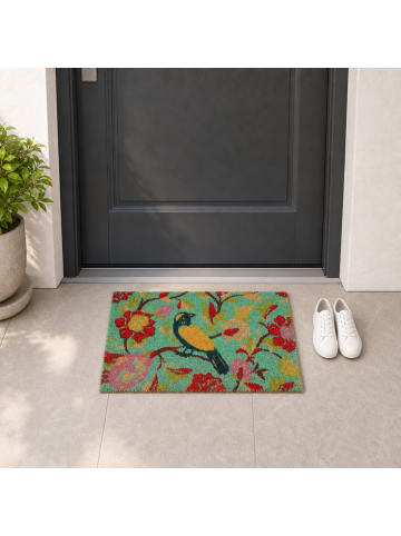 relaxdays Fußmatte "Vogel" in Bunt - (B)60 x (T)40 cm