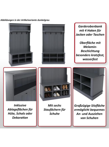 MCW Garderobe P26, Walnuss-Optik