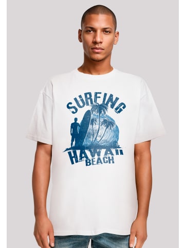 F4NT4STIC Heavy Oversize T-Shirt Hawaii Surf Beach Summer in weiß