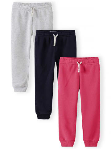 Minoti 3-er Pack Jogger Pants 30FLEECE151 in dunkelblau