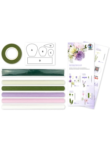 URSUS DIY Set Krepppapier Blumen  "LILA" - ab 3 Jahren
