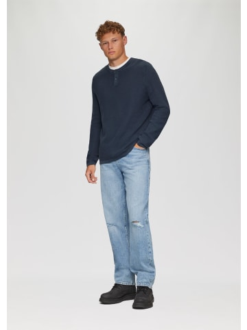 QS Strickpullover langarm in Blau
