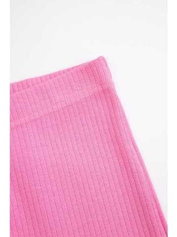 Coccodrillo Gerippte Leggings mit langem Bein in rosa