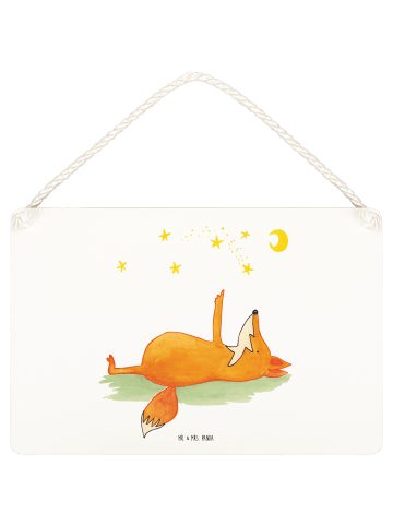 Mr. & Mrs. Panda Deko Schild Fuchs Sterne ohne Spruch in Transparent