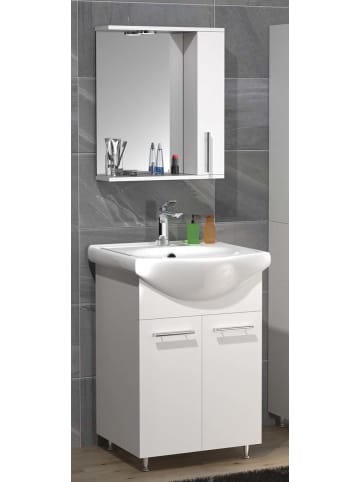 ebuy24 Badmöbelset LisaloM Weiß 55 x 45 cm