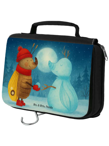Mr. & Mrs. Panda beauty case Nachtfalter Schneemann Design ohne ... in Weiß