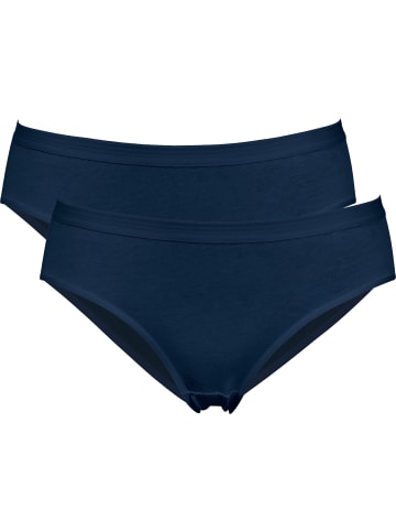 Erwin Müller Baumwolle, Single-Jersey Slip 2er-Pack in marine