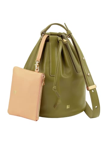DuDu Filicudi Beuteltasche Leder 19 cm in olive