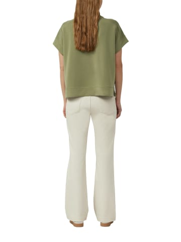 s.Oliver Kurzarm-Sweatshirt in khaki