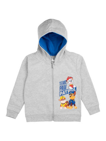 United Labels Paw Patrol Kapuzenpullover mit Reißverschluss  Sweatjacke in grau