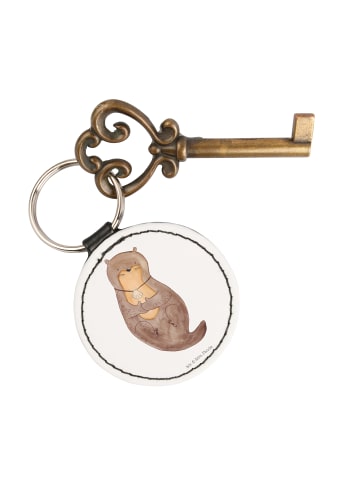 Mr. & Mrs. Panda Anhänger Otter Muschel ohne Spruch in Weiß