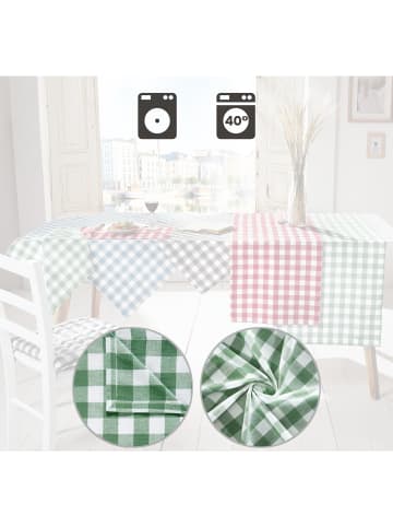 REDBEST Baumwolle Tischset 6er-Pack Nashville in grün