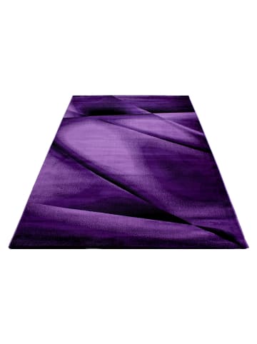 KADIMA DESIGN Teppich Kurzflor Waschbar Abstrakt ASPEN Strapazierfähig OEKO-TEX in Violett