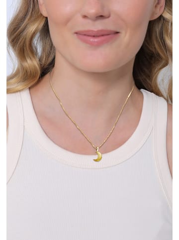 Nenalina Anhänger 925 Sterling Silber Astro, Halbmond in Gold