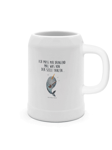 Mr. & Mrs. Panda Krug Narwal Gitarre mit Spruch in Weiß