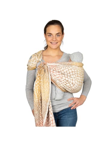 Hoppediz Babytragetuch Ring-Sling kbA in Darwin creme