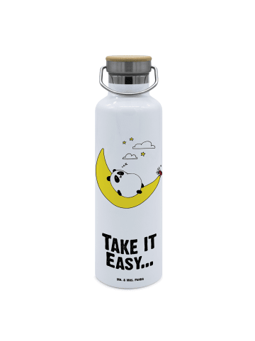 Mr. & Mrs. Panda Wasserflasche Panda Easy mit Spruch in Weiß