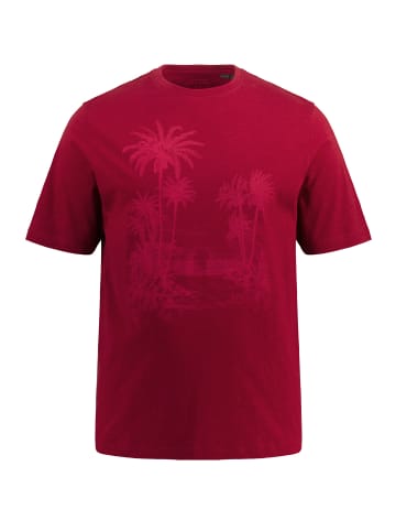 JP1880 Kurzarm T-Shirt in dunkel kirschrot