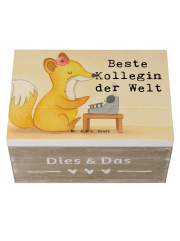 Mr. & Mrs. Panda Kiste Fuchs Beste Kollegin der Welt Design mit ... in Weiß