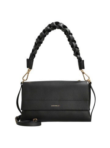 COCCINELLE Boheme Grana Double - Umhängetasche 26 cm (noir, cognac) in noir/cognac