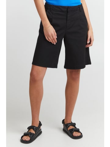 PULZ Jeans Shorts in schwarz