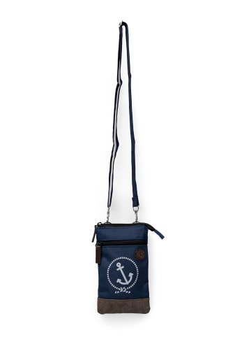 SCHIETWETTER Messenger Bag "Ankerliebe" in navy