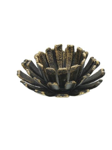 relaxdays 2 x Teelichthalter in Bronze - (H)6 x Ø 13,5 cm