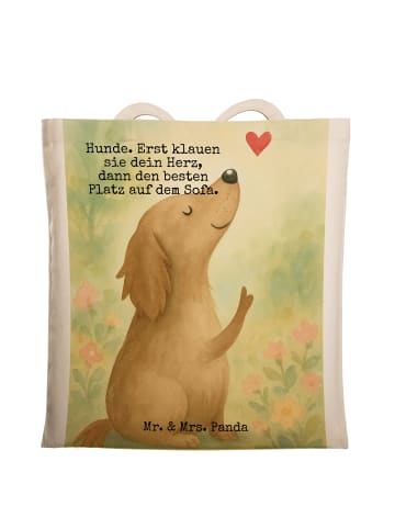Mr. & Mrs. Panda Schultasche Hund Liebe Design mit Spruch in Weiß