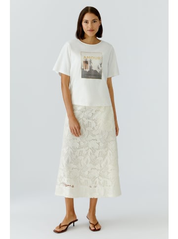 Oui Spitzen Rock in eggnog