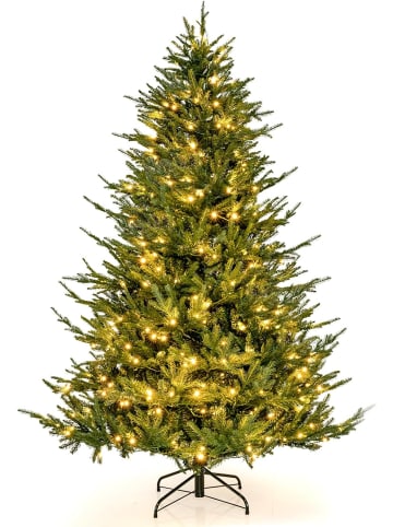 COSTWAY Künstlicher Weihnachtsbaum LED in Grün