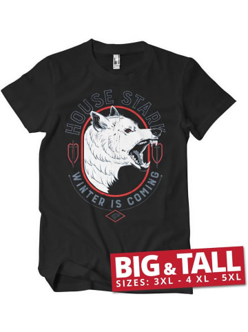 Game of Thrones T-Shirt "House StarkWinter Is Coming Big & Tall T-Shirt" in Schwarz