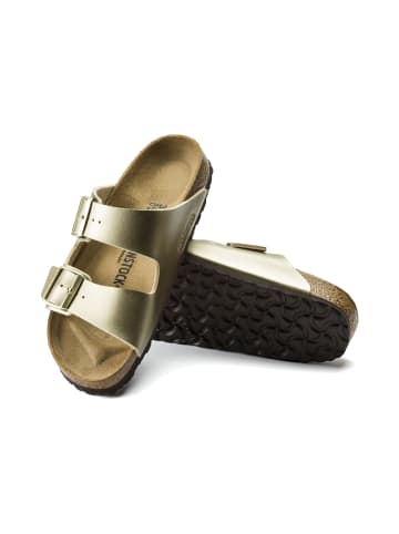 Birkenstock Pantoletten Arizona BF in Gold